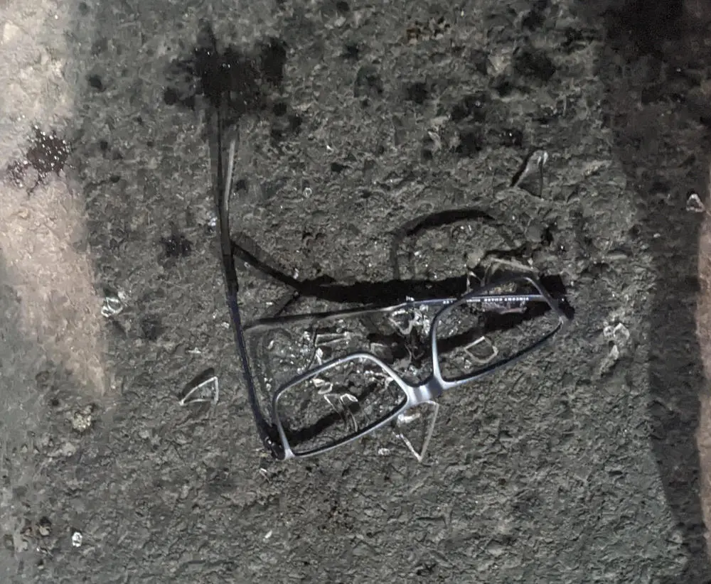 Broken glasses